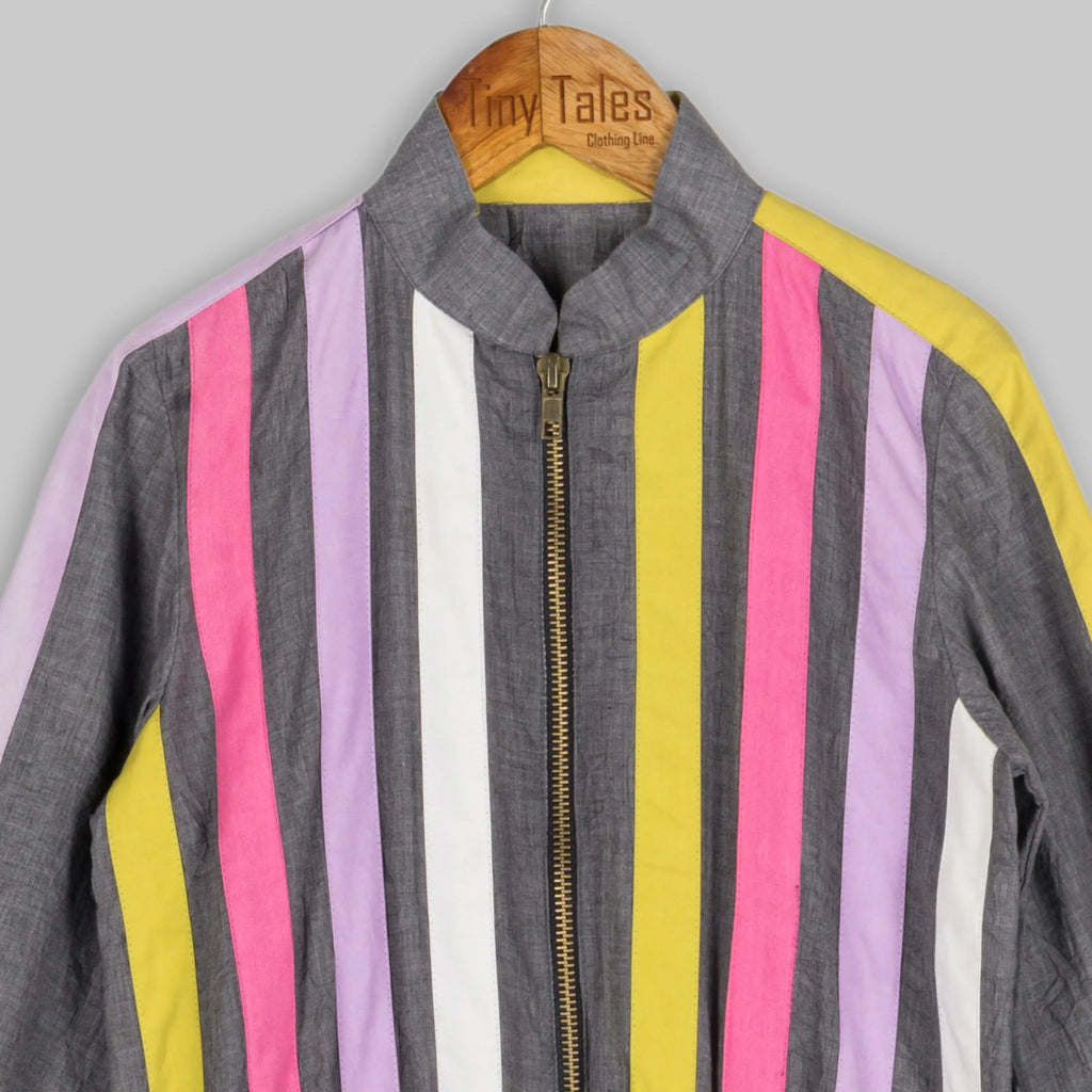 Multicolored Panelled Jumpsuit - 10 Yrs