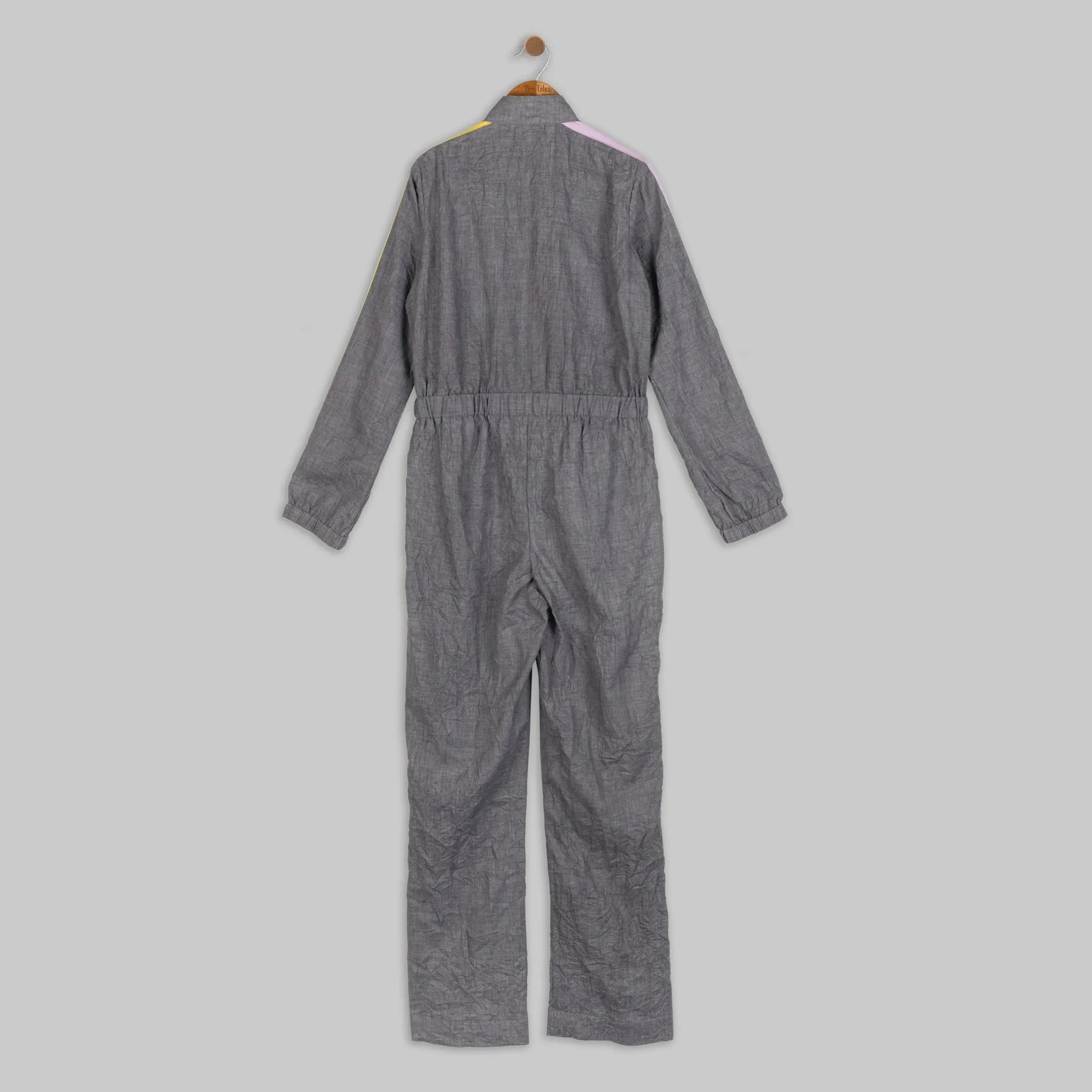 Multicolored Panelled Jumpsuit - 10 Yrs
