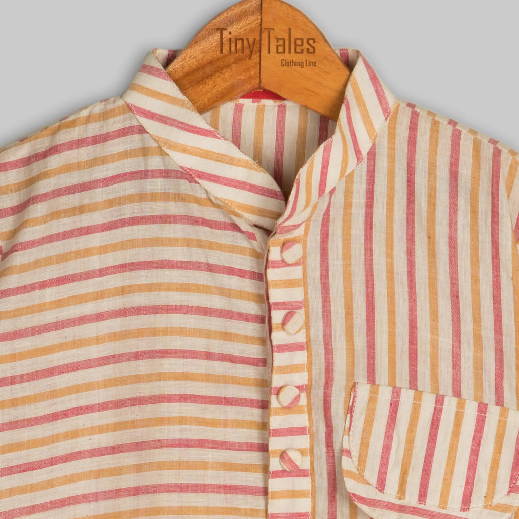 Striped Short Kurta