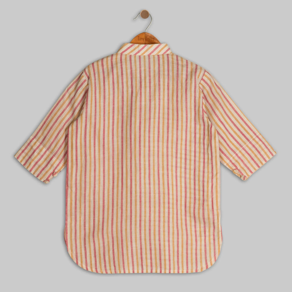 Striped Short Kurta