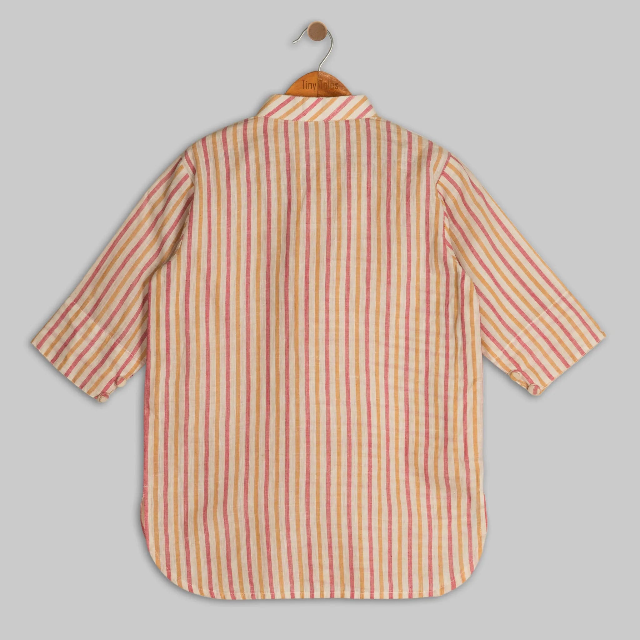 Striped Short Kurta