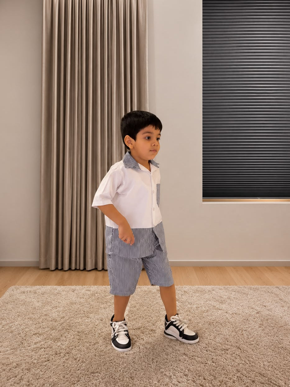 Two-Toned Pinstripes Set
