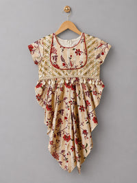 Floral Printed Dhoti Suit